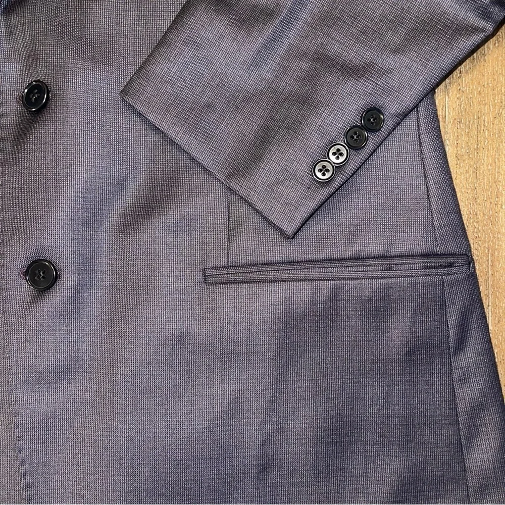 Emporio Armani G-Line Wool Blazer Slim-Fit Two-Button Men’s 54 Navy Blue